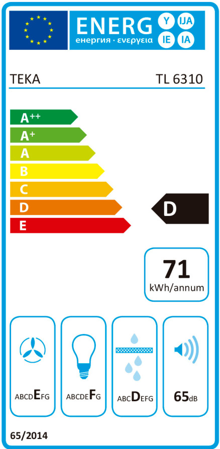 Teka TL 6310 W Συρόμενος Απορροφητήρας 60cm Λευκός - Image 3
