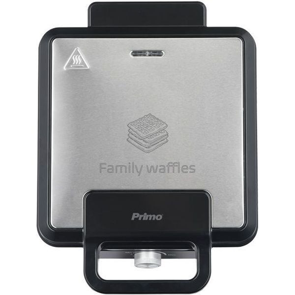 Primo Βαφλιέρα PRWM-40548 Primo 4 θέσεων 1500W κεραμικές marble πλάκες Inox/Μαύρη