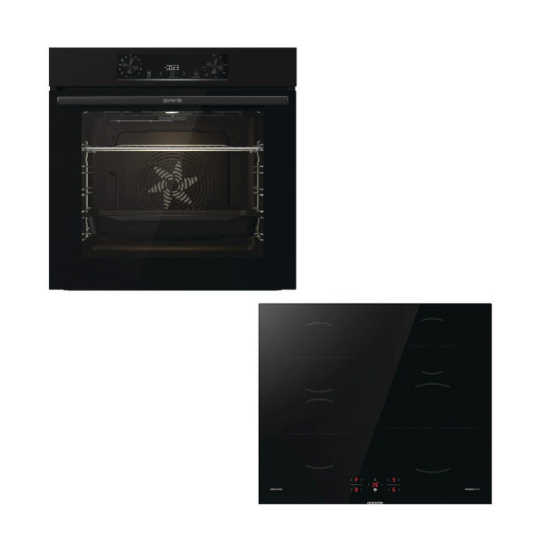 Gorenje Σετ εντοιχισμού Φούρνος άνω Πάγκου 77lt με Επαγωγικές Εστίες Π59.5εκ. Μαύρος - Image 3