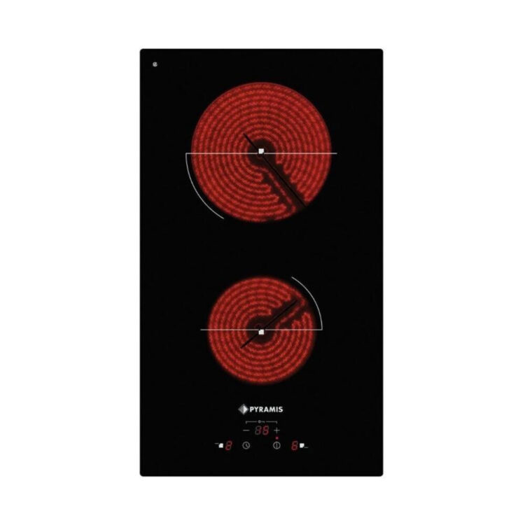 Pyramis PHC32210FMB Domino Κεραμική Εστία Αυτόνομη με Λειτουργία Κλειδώματος 29x51εκ.