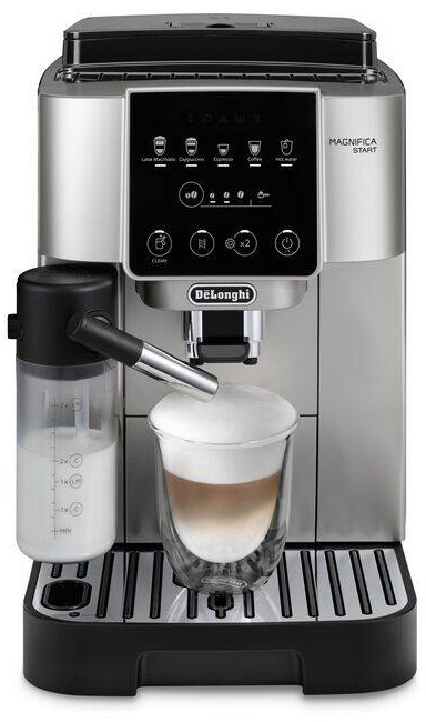 De'Longhi Magnifica Start Αυτόματη Μηχανή Espresso 1450W Πίεσης 15bar με Μύλο Άλεσης Ασημί ECAM220.80.SB DL