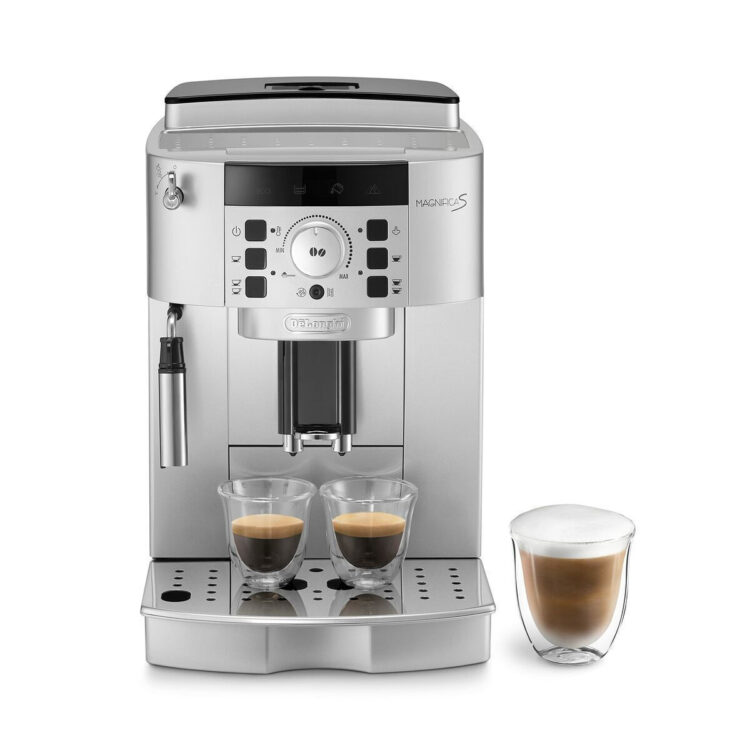 De'Longhi Magnifica S Αυτόματη Μηχανή Espresso 1450W Πίεσης 15bar με Μύλο Άλεσης Ασημί ECAM22.110.SB