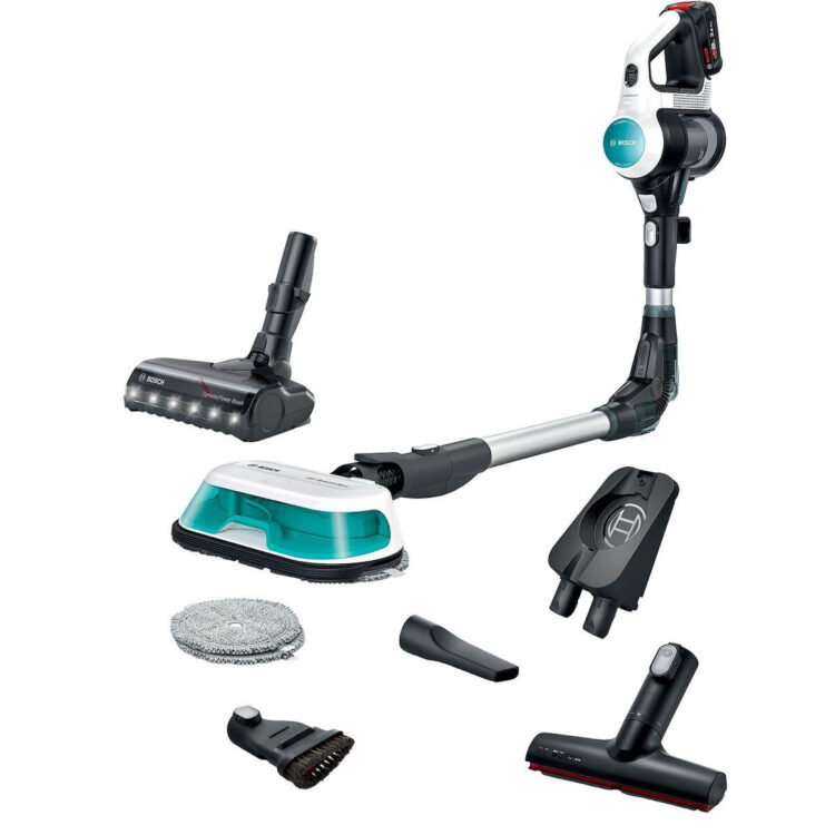 Bosch Unlimited 7 Επαναφορτιζόμενη Σκούπα 2 σε 1 Stick & Χειρός 18V Τιρκουάζ  BCS71HYG1