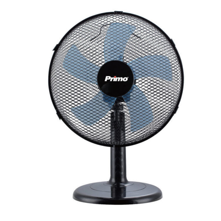 Primo PRTF-80508 Επιτραπέζιος Ανεμιστήρας 45W Διαμέτρου 30cm Μαύρος