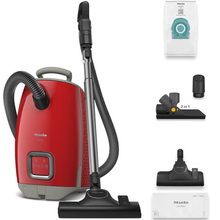 Miele Guard L1 Ηλεκτρική Σκούπα 890W με Σακούλα 3.5lt Κόκκινη