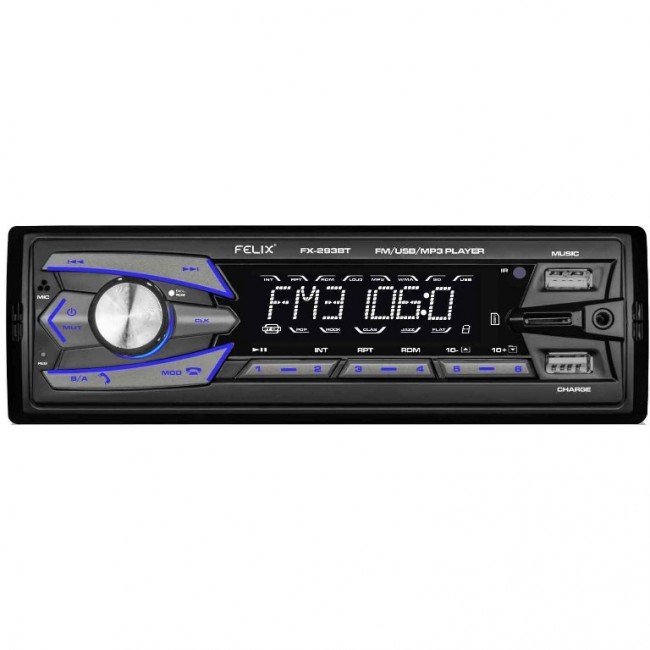 Felix FX-293 Ραδιόφωνο Αυτοκινήτου (1 DIN) (Bluetooth/USB)