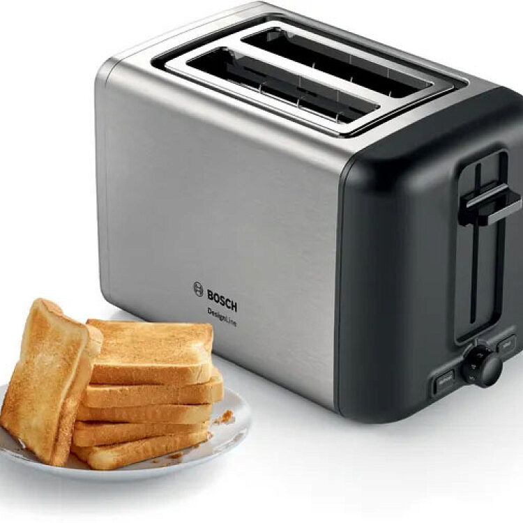 Bosch Φρυγανιέρα 2 Θέσεων 970W Inox  TAT3P420