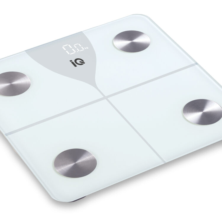 IQ Smart Ζυγαριά 180kg με Λιπομετρητή & Bluetooth Λευκή SC-744BT