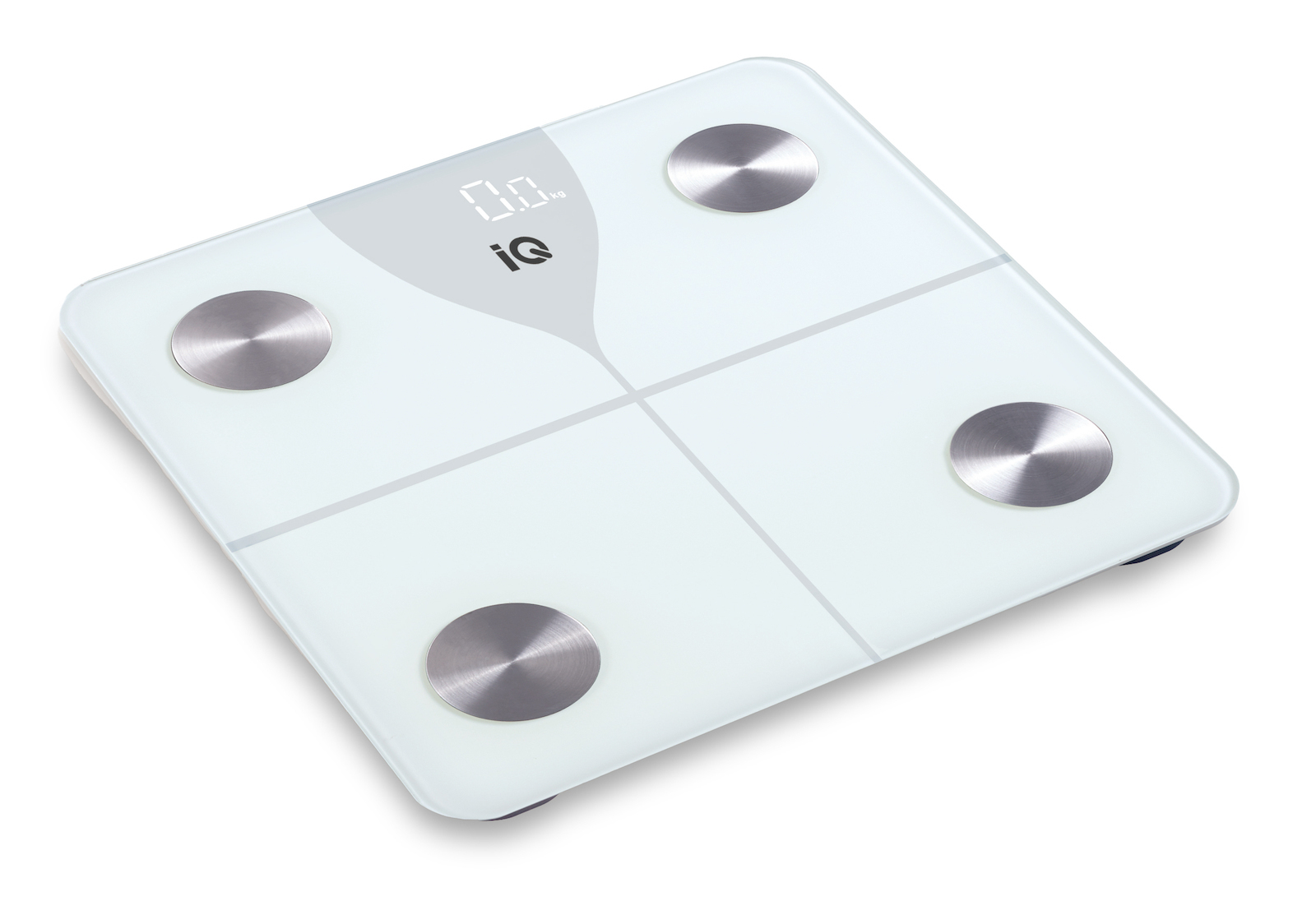 IQ Smart Ζυγαριά 180kg με Λιπομετρητή & Bluetooth Λευκή SC-744BT