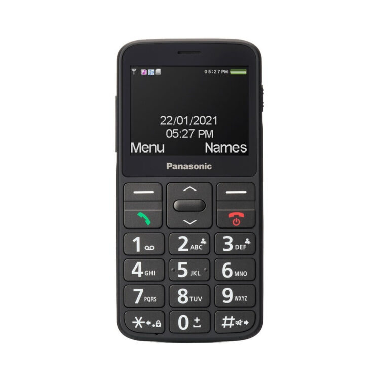 Panasonic KX-TU160 Single SIM Κινητό με Μεγάλα Κουμπιά Μαύρο
