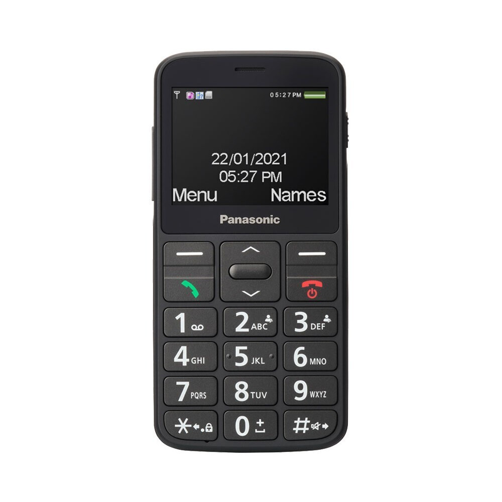 Panasonic KX-TU160 Single SIM Κινητό με Μεγάλα Κουμπιά Μαύρο