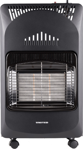 United UHG-842 Κεραμική Σόμπα Υγραερίου 4200W Μαύρη 42x35.5x73.5cm